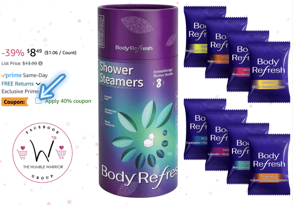 8-pack of shower steamers!